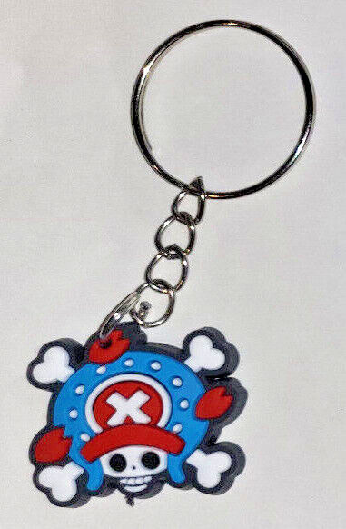 LUFFY KEYRING KEYCHAIN ONE PIECE ANIME KEY RING NETFLIX COLLECTABLE RUBBER