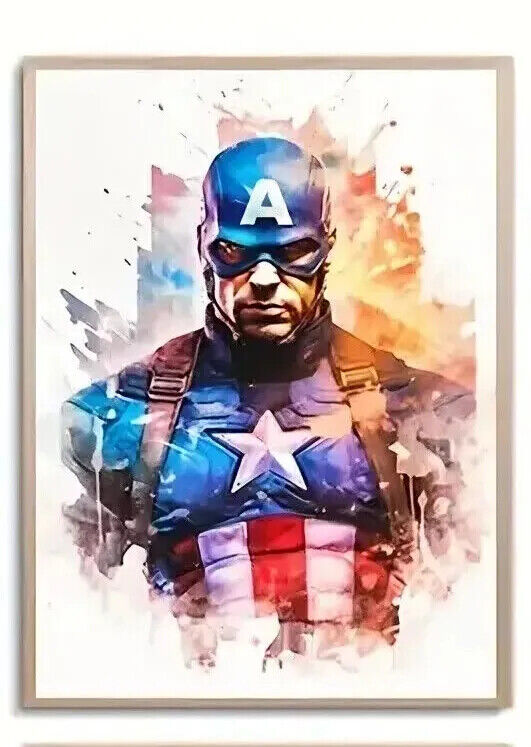 Marvel Avengers DC Movie CANVAS PRINT SPIDERMAN IRON MAN THOR HULK BLACK PANTHER