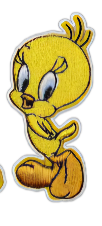 Looney Tunes Tweetie Pie Patch Embroidered Badge Iron Sew On Clothes T Shirt Bag