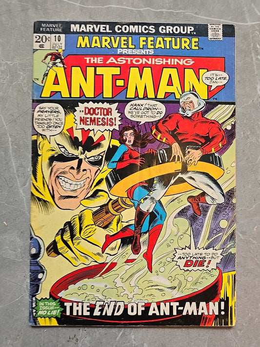 Marvel Feature 10 Marvel Comics July 1973  Featuring Ant-Man & The Wasp ANTMAN