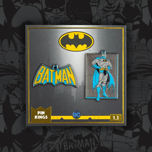 Pin Kings Batman DC Comics Batman Enamel Pin Badge 1.1 Blue Yellow Kids Adult