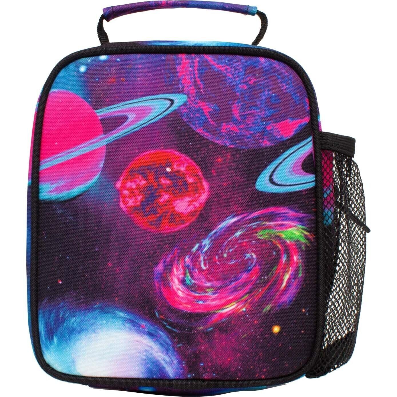 Hype Crazy Space Cosmo Lunchbox Purple CHILDRENS BOYS GIRLS ALIENS SKY PLANETS