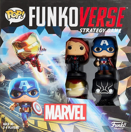 Marvel Strategy Board Game 4 Funko Figures Avengers Funko Funkoverse iron man