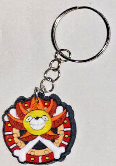 LUFFY KEYRING KEYCHAIN ONE PIECE ANIME KEY RING NETFLIX COLLECTABLE RUBBER