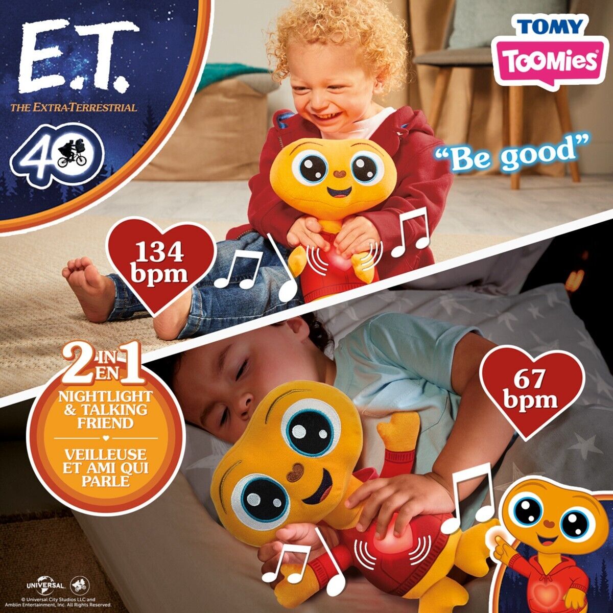 TOMY TOOMIES MY BEST FRIEND MON AMI E.T PLUSH INTERACTIVE TALKING SOFT TOY