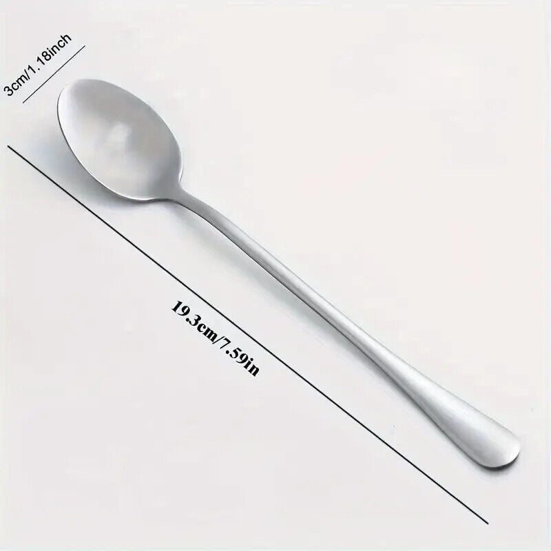 ALICE IN WONDERLAND Spoon ICE CREAM COFFEE SUNDAE SILVER UNBIRTHDAY DRINK ME