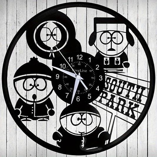 SOUTH PARK KYLE CARTMAN KENNY STAN SIGN Vinyl Record Wall Clock truth snow day