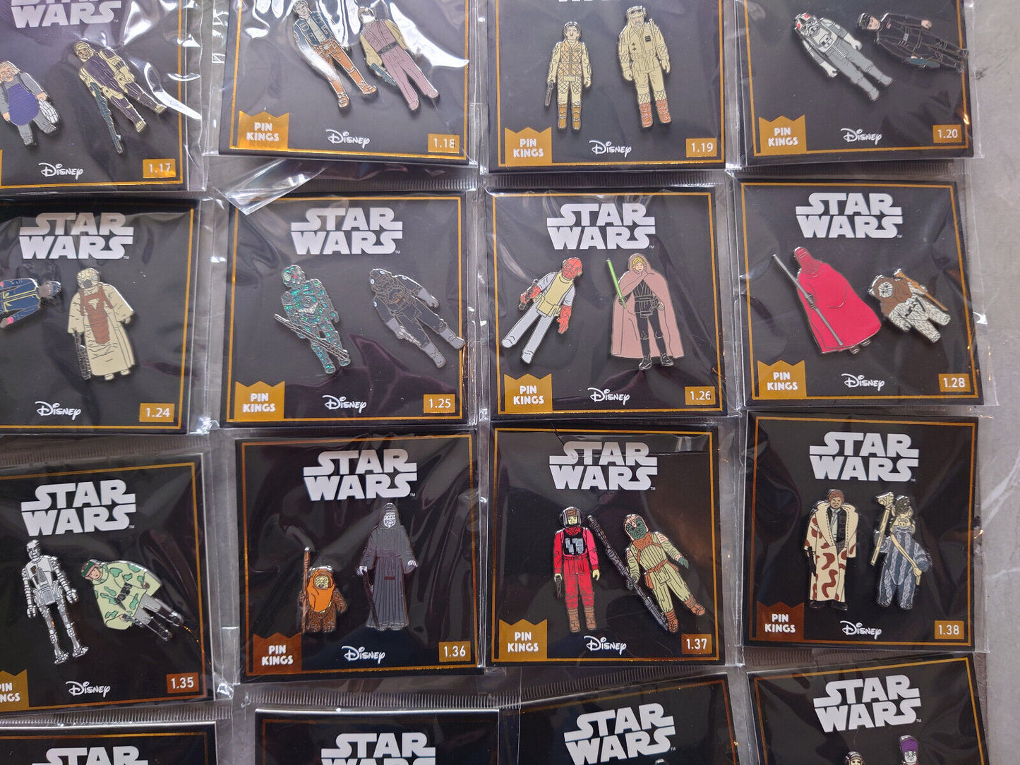 Pin Kings Star Wars Enamel Pin Badge LUKE DARTH CHUWBACCA LUCAS DISNEY OFFICIAL
