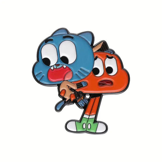 GUMBALL & DARWIN Metal Enamel Pin Badge Adult Teen TV MOVIE CARTOON SHOW