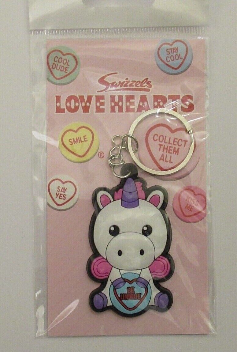 Swizzels Love Hearts - Official Keyring / Keychains (Select Design) CHOOSE YOURS