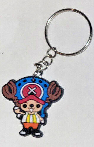 LUFFY KEYRING KEYCHAIN ONE PIECE ANIME KEY RING NETFLIX COLLECTABLE RUBBER