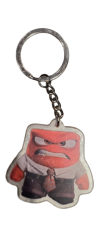 INSIDE OUT 2 Keyring BagTag Dangle Keychain ANXIETY ENVY ACRYLIC ENNUI NETFLIX