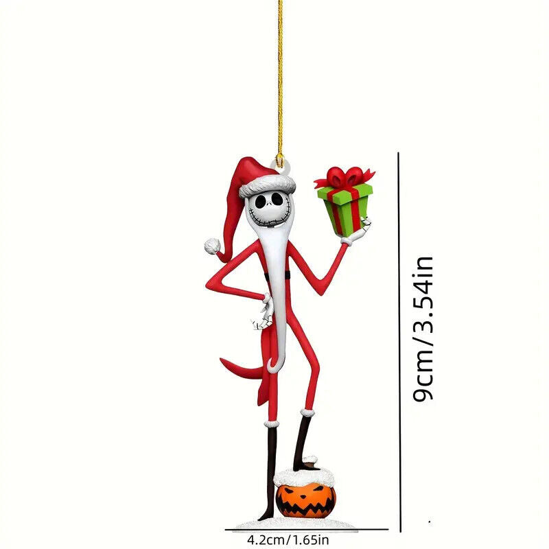 The Nightmare Before  Christmas Jack Sally Halloween Tree Pendant Decoration