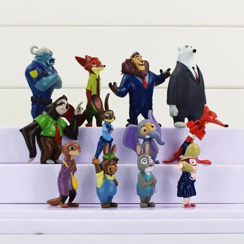 Zootopia Zootropolis Judy Action Figure Mini Doll Model Toys Figures Gift Disney