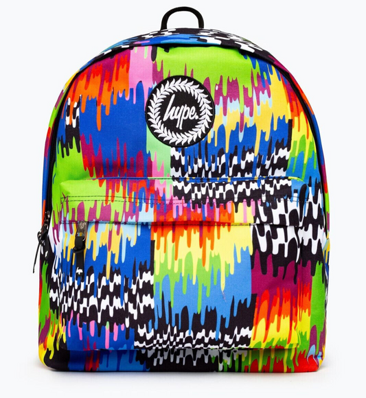 HYPE MULTI TRIPPY DRIPS BACKPACK RUCKSACK LGBT ACID KIDS LARGE SCHOOL PARTY RAVE