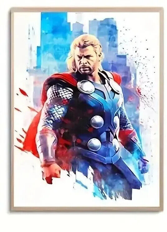 Marvel Avengers DC Movie CANVAS PRINT SPIDERMAN IRON MAN THOR HULK BLACK PANTHER