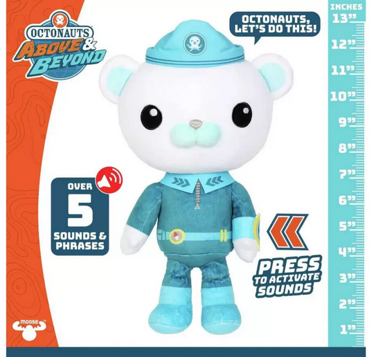 Octonauts Talking Captain Barnacles Interactive Soft Cuddly 13" Plush