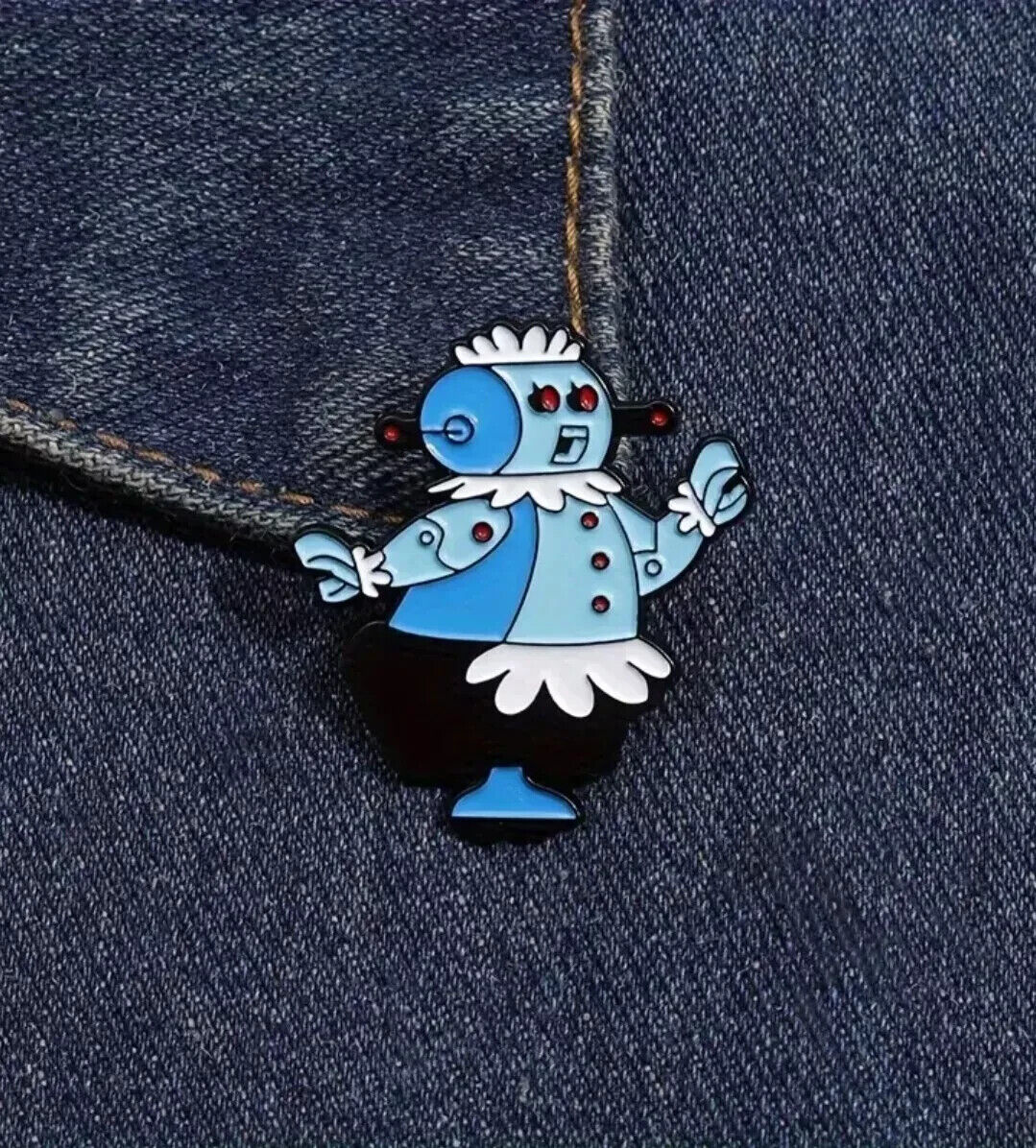The Jetsons Enamel pin badge Robot maid Rosie Hanna Barbera TV SHOW ROBOT