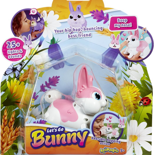 Animagic Lets Go Bunny Purple Hip Hop Bouncing Best Friend Interactive rabbit