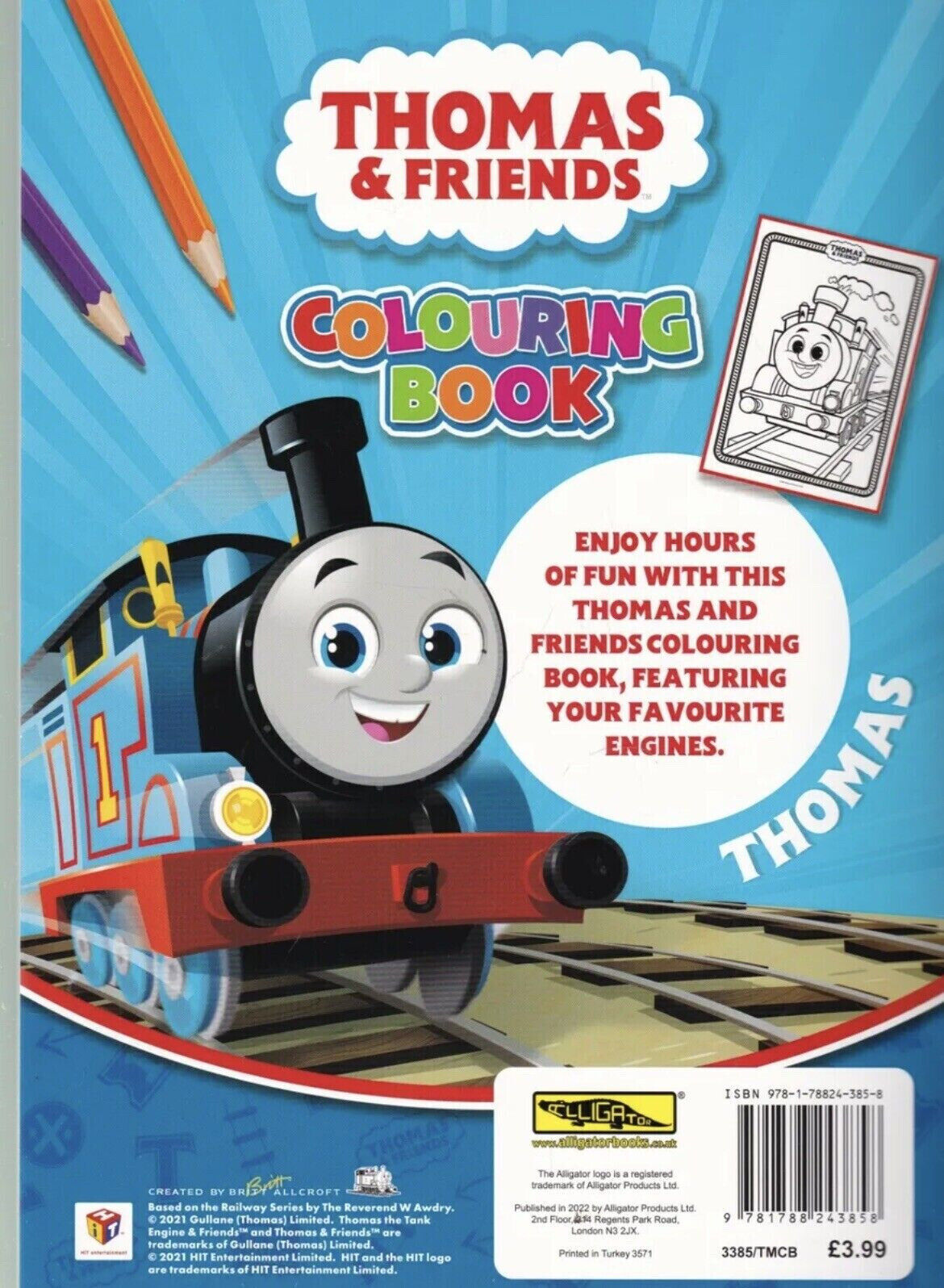 Thomas The Tank Engine & Friends Kids 32 Page Colouring Book Activity Craft Pad