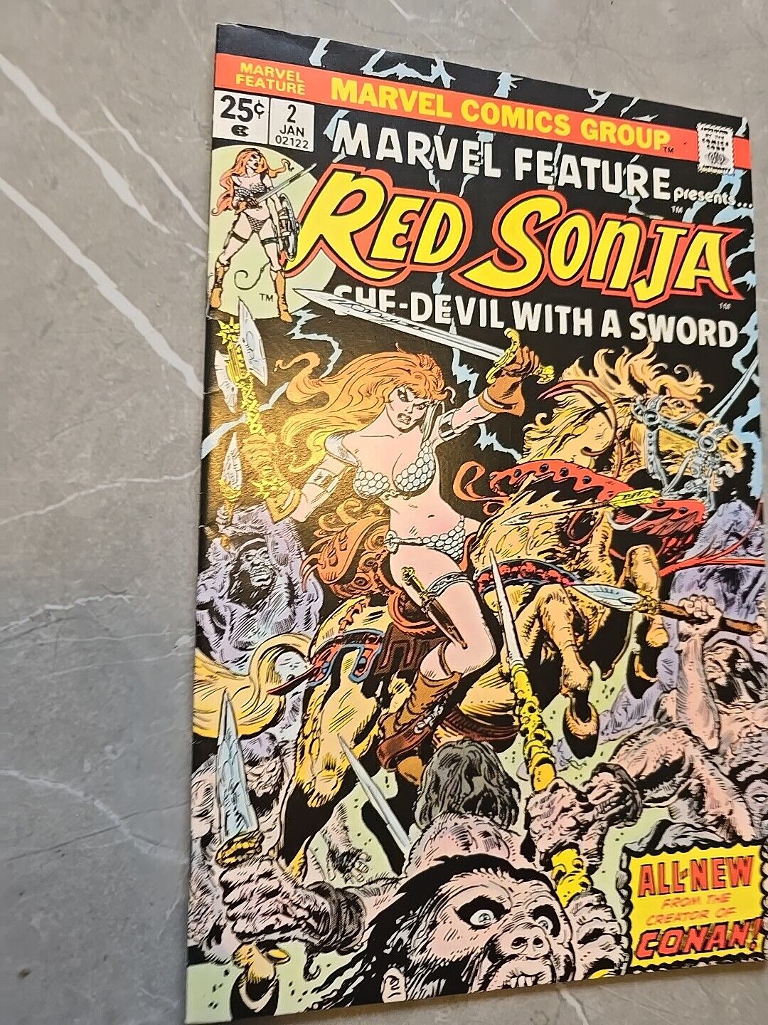 Marvel Feature Presents Red Sonja #2 1975 Marvel 1st Edition VF CONAN COMIC