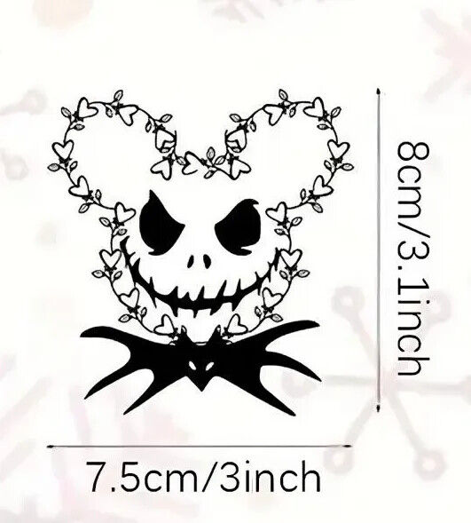 The Nightmare Before Christmas Jack Sally Halloween Tree Pendant Decoration WOOD