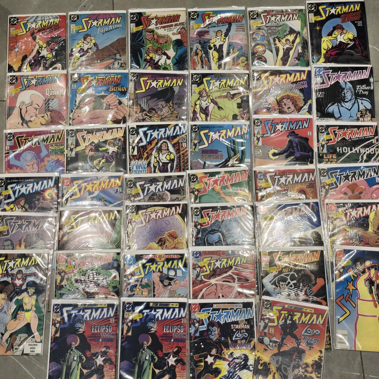 40 X STARMAN ISSUES COMIC COMICS #1-44 1988 IN COVERS MINT CONDITION HOOVER DC