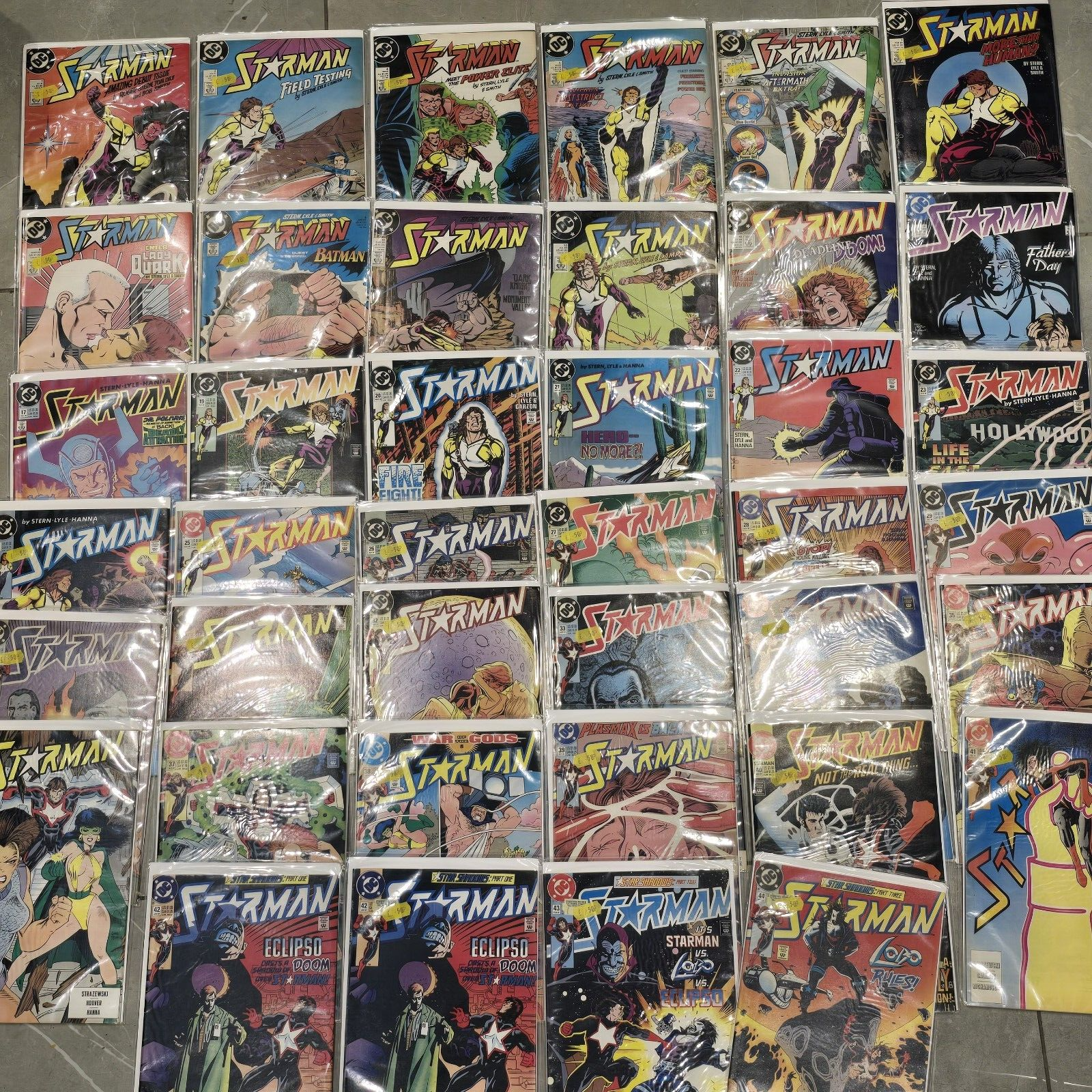 40 X STARMAN ISSUES COMIC COMICS #1-44 1988 IN COVERS MINT CONDITION HOOVER DC
