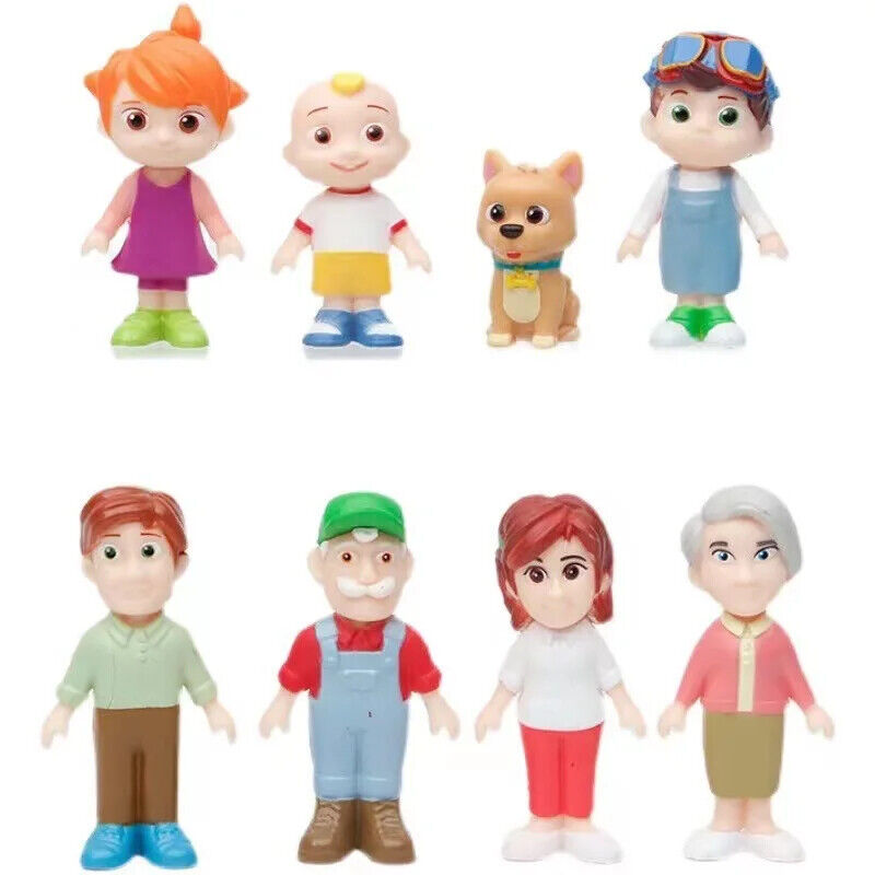 Cocomelon Friends & Family JJ YoYo TomTom Mom Dad Bingo Toy Figure Figures Kids