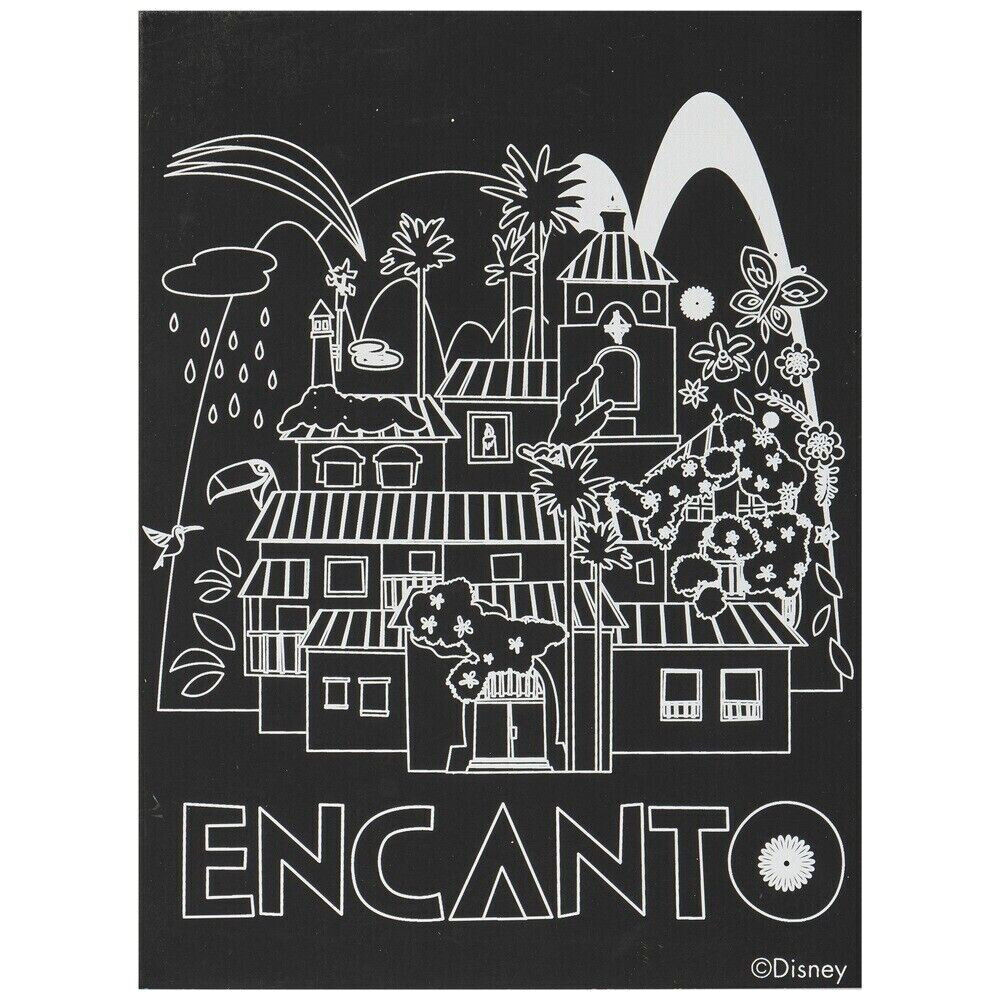 Disney Encanto Scratch Art Set of 3 Metallic Sheets & Scraper Tool Mirabel