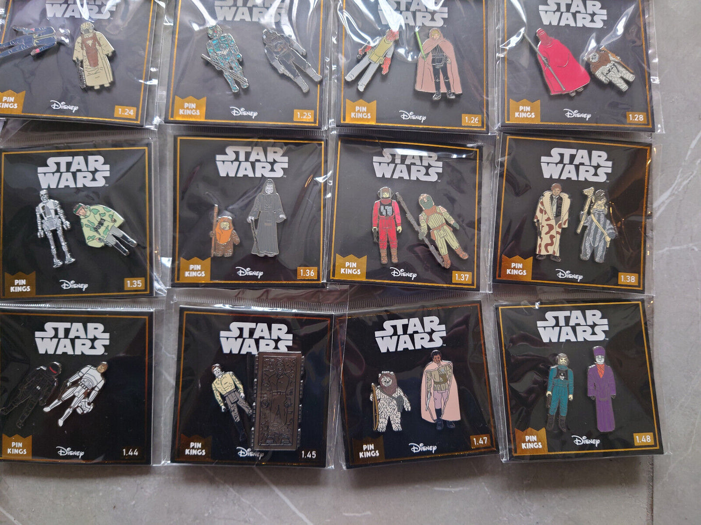 Pin Kings Star Wars Enamel Pin Badge LUKE DARTH CHUWBACCA LUCAS DISNEY OFFICIAL