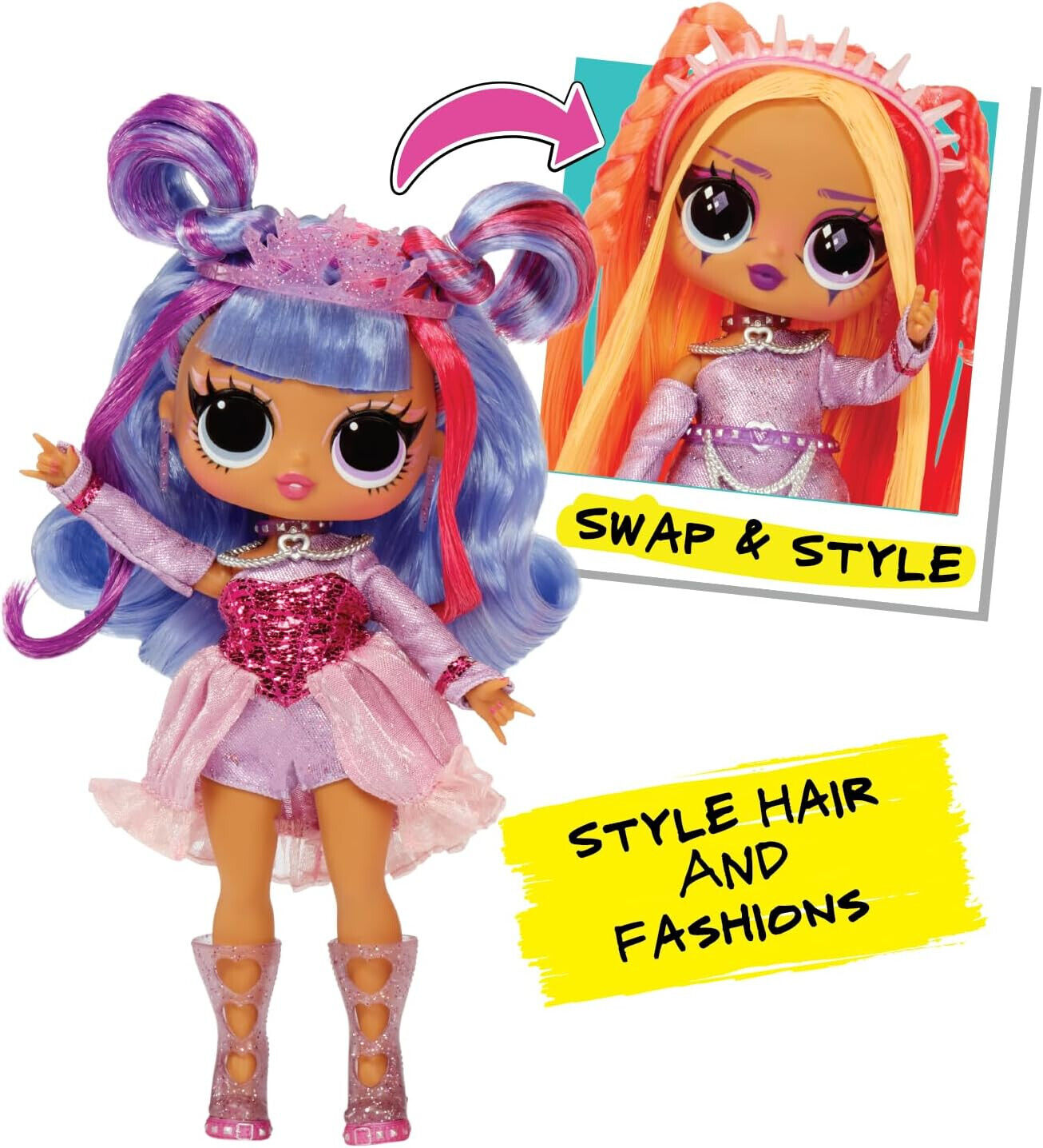 LOL Surprise Tweens Surprise Swap Series Buns-2-Braids Bailey Doll 20 Surprises
