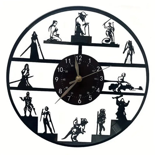 Star Wars Vinyl Clock Darth Vader Wall Art Best Yoda Gift Record Decor Death