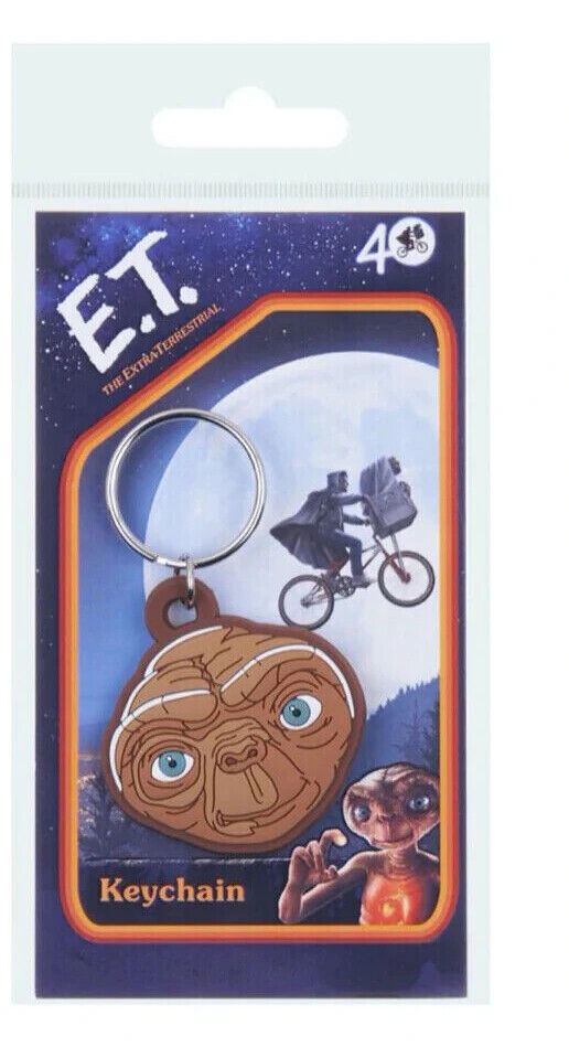 E.T The extra terrestrial 40th anniversary OFFICIAL LICENSED RUBBER KEYRING