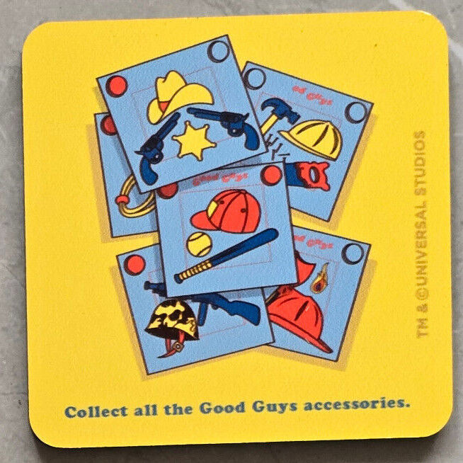 CHUCKY BRIDE GOOD GUYS Childs Play Neoprene Coaster Man Bar Horror Movie Chucky