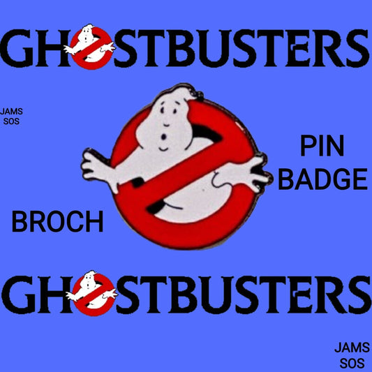 Ghostbusters Movie Logo HQ Metal Enamel Lapel Badge Pin FROZEN MARSHMALLOW