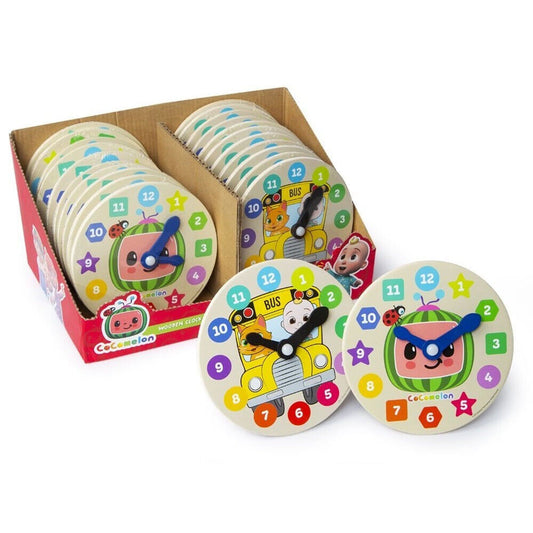 Coco Melon My First Learning Wooden Clock Educational Toy Kids Gift COCOMELON