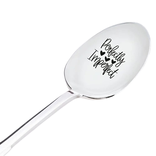 QUOTE Spoon COFFEE SUNDAE SILVER YOU ARE MY SUNSHINE PERFECTLY IMPERFECT