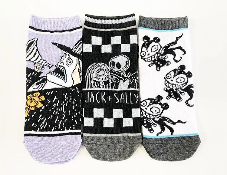 LICENSED Nightmare Before Christmas Socks Novelty One Size BOAT CASUAL SOCK WEAR