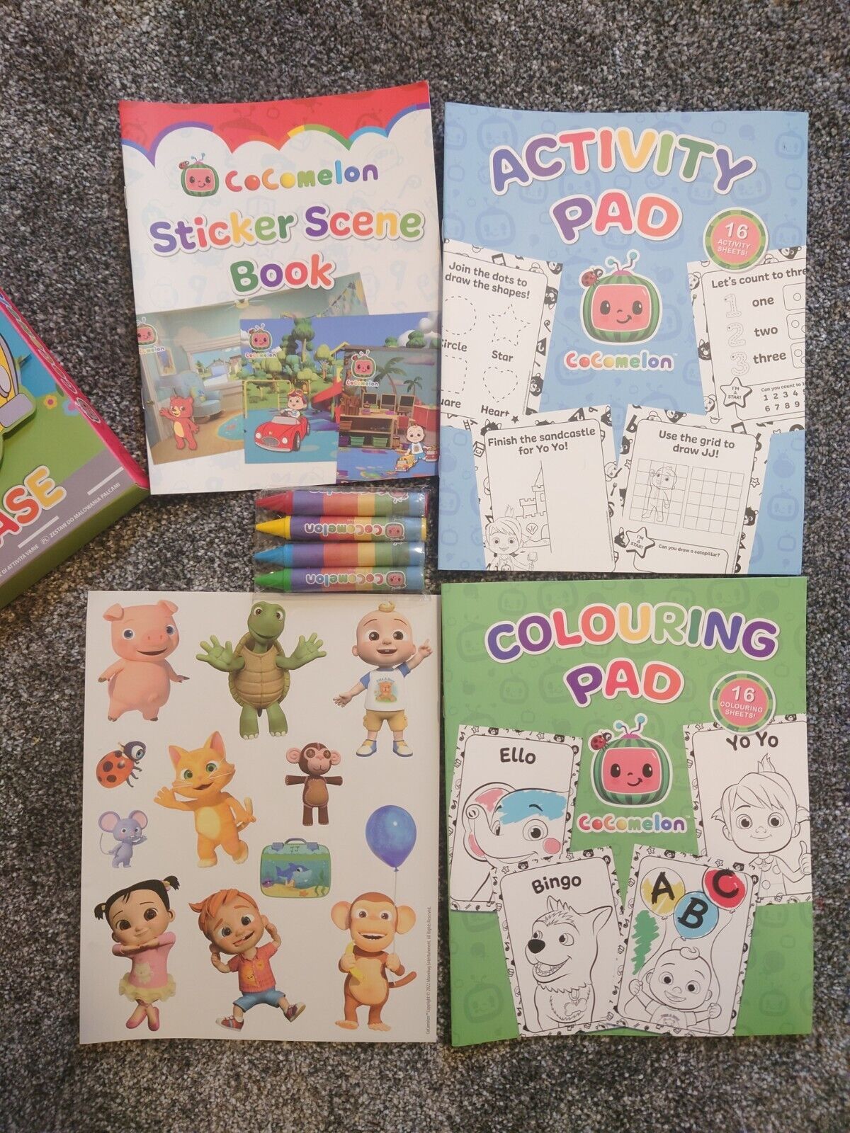 Cocomelon Activity Case With Bubble Stickers GREAT SET STOCKIG FILLER