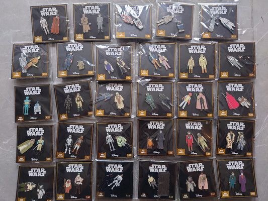 Pin Kings Star Wars Enamel Pin Badge LUKE DARTH CHUWBACCA LUCAS DISNEY OFFICIAL