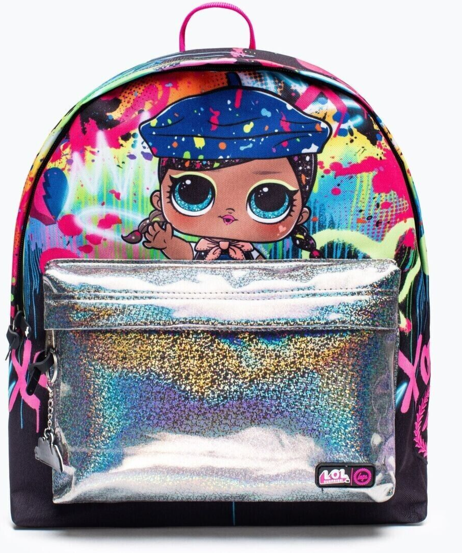 HYPE L.O.L. Surprise Drip Drop black multi Backpack Kids Holographic lol school