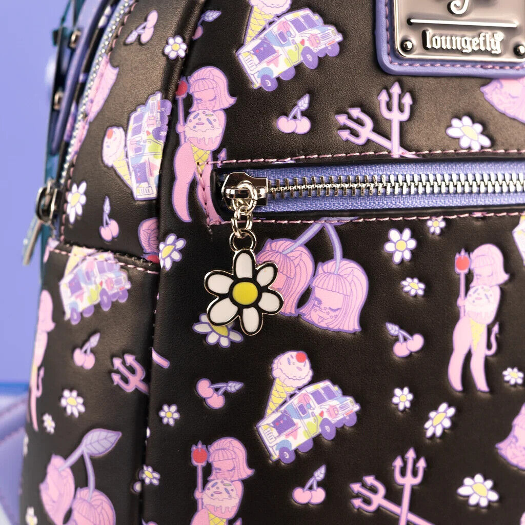 Loungefly Backpack Valfre Lucy Ice Cream Truck Valentine's Day Mini Backpack NWT
