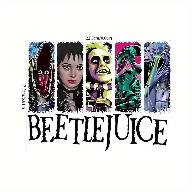 BEETLEJUICE IRON ON TRANSFER HORROR MOVIE