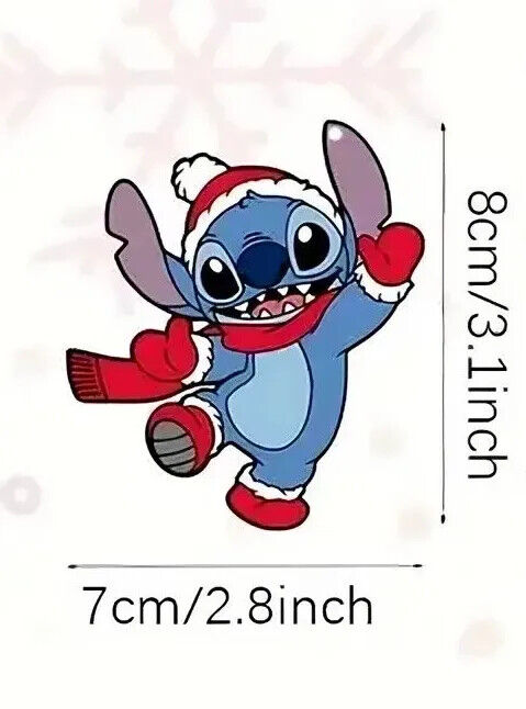 DISNEY LILO & STITCH Tree Pendant Decoration XMAS KIDS ALOHA SANTA HAT