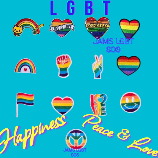 LGBTQ Rainbow Patch Pride LGBT Iron On Quality Embroidered Clothes Patches Gay