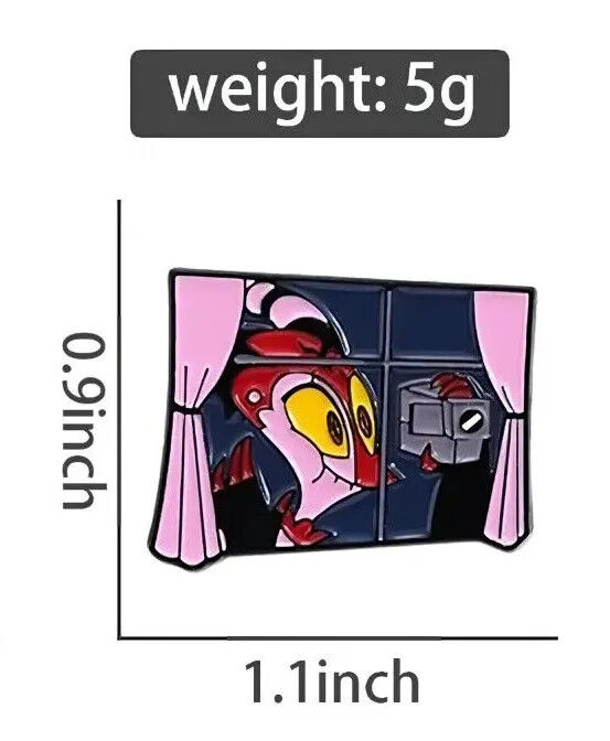Hazbin Hotel Metal Brooch Cosplay Charlie Vaggie Badge Pins PIN COLLLECTABLE GIF