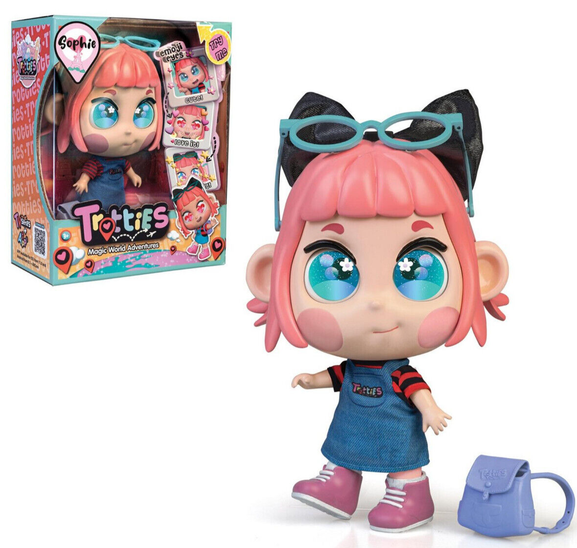 Brand New Trotties Magic World Adventures Sophie Doll Emoji Eyes 25c collectable