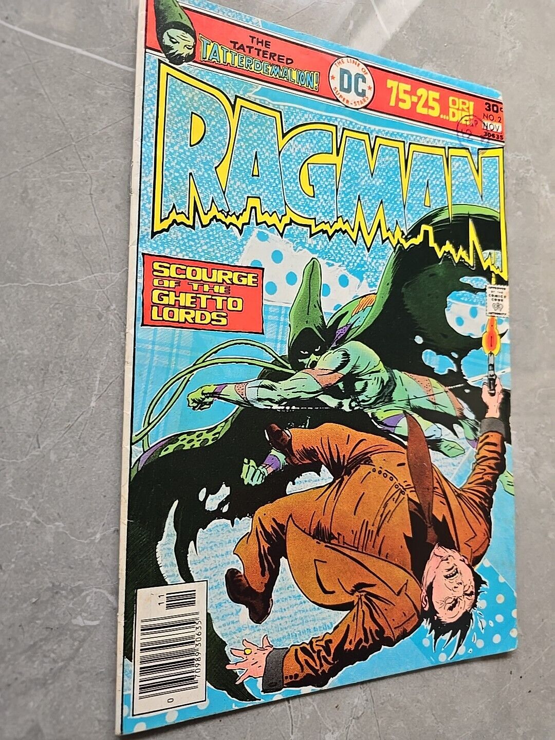 Ragman Scourge Of The Ghetto Lords #2 DC Comics 1976 blue cover flash arrow