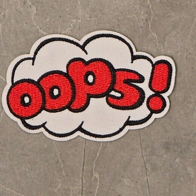 Pow Zap OMG Bang OMG Wow WTF Words Embroidered Logo Patch Badge Iron Sew On COMI
